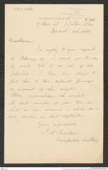 k.k. naturhistorisches Hofmuseum, Intendanzakten 1885-1896 (Hauer), Aktenzahl Z.245/1888, Seite 1